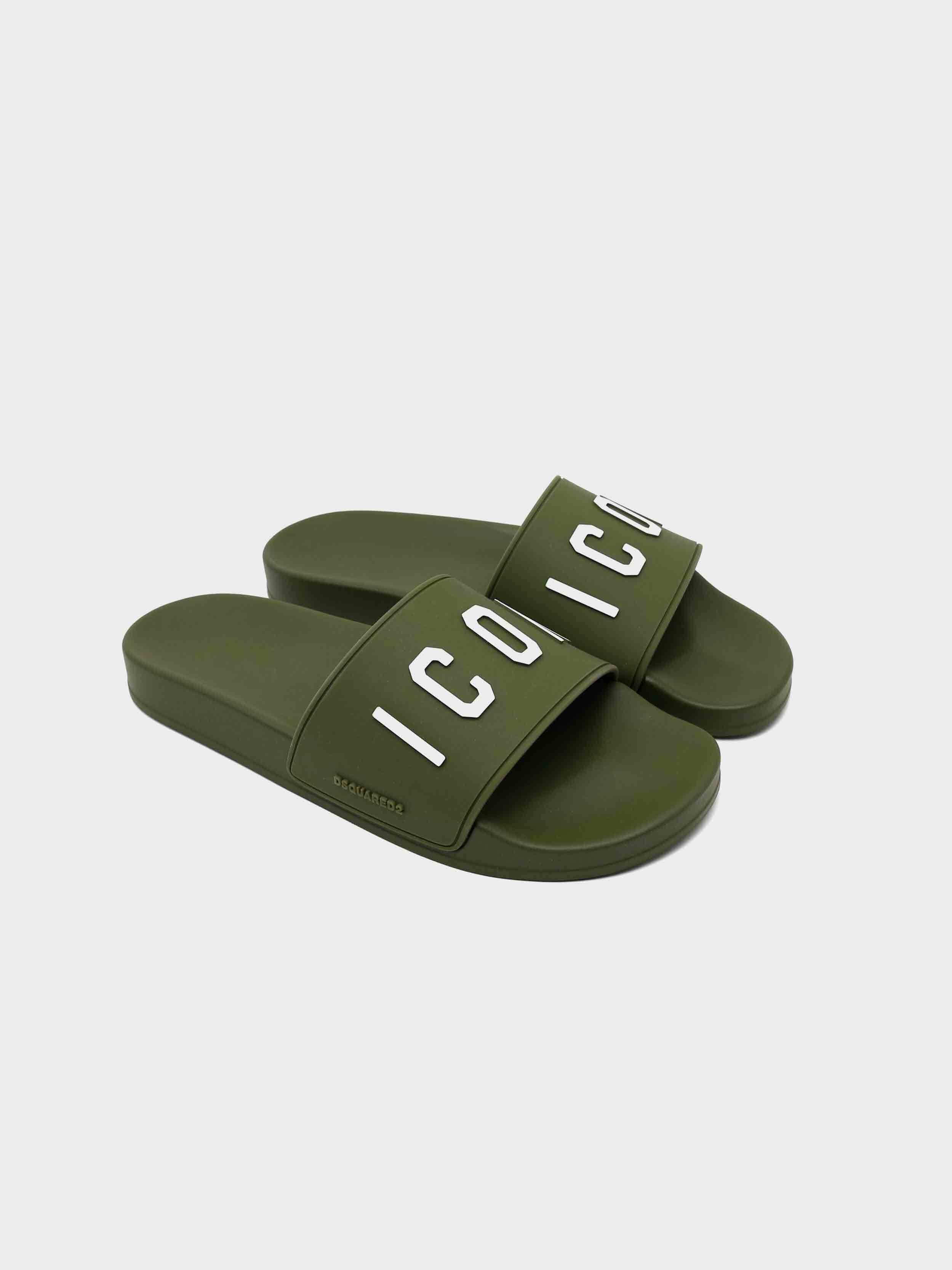 Dsquared2 - Men's Bandeau Slippers Slide Rubber Sandal - Image 9