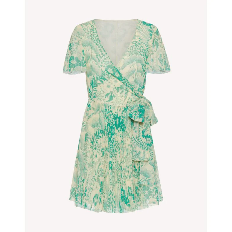 Red Valentino - Georgette Dress In Floating Flowers Print - Image 3