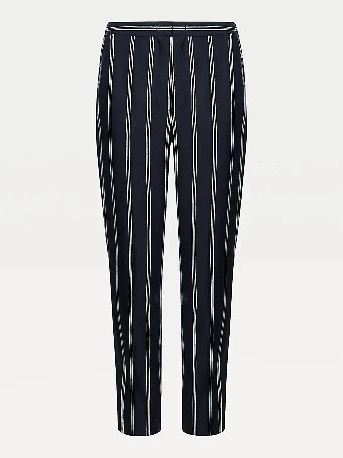 Tommy Hilfiger - Viscose Stripe Tapered Trousers Regular Fit - Image 4
