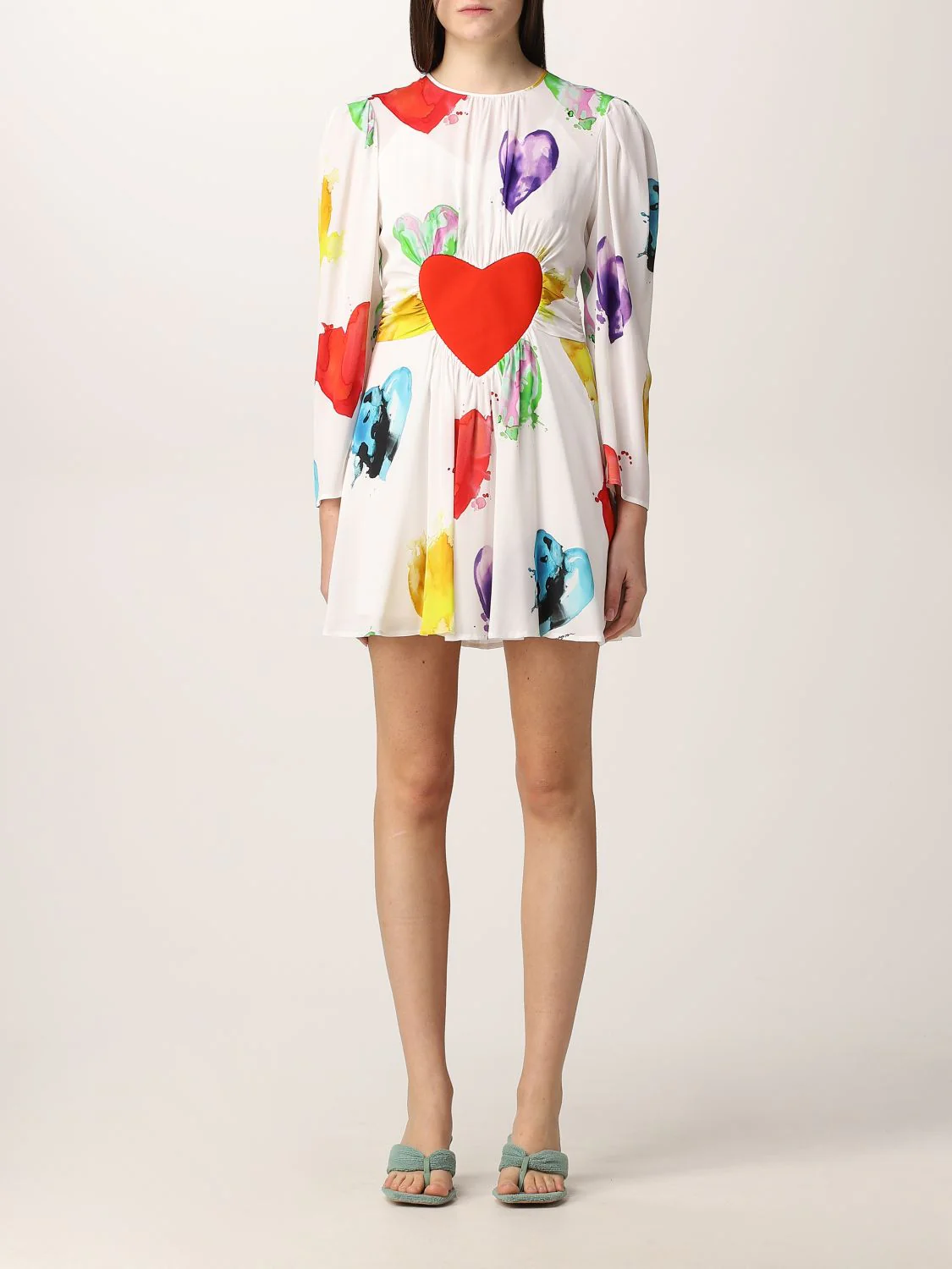 MSGM - Heart Print Mini Dress - Image 5