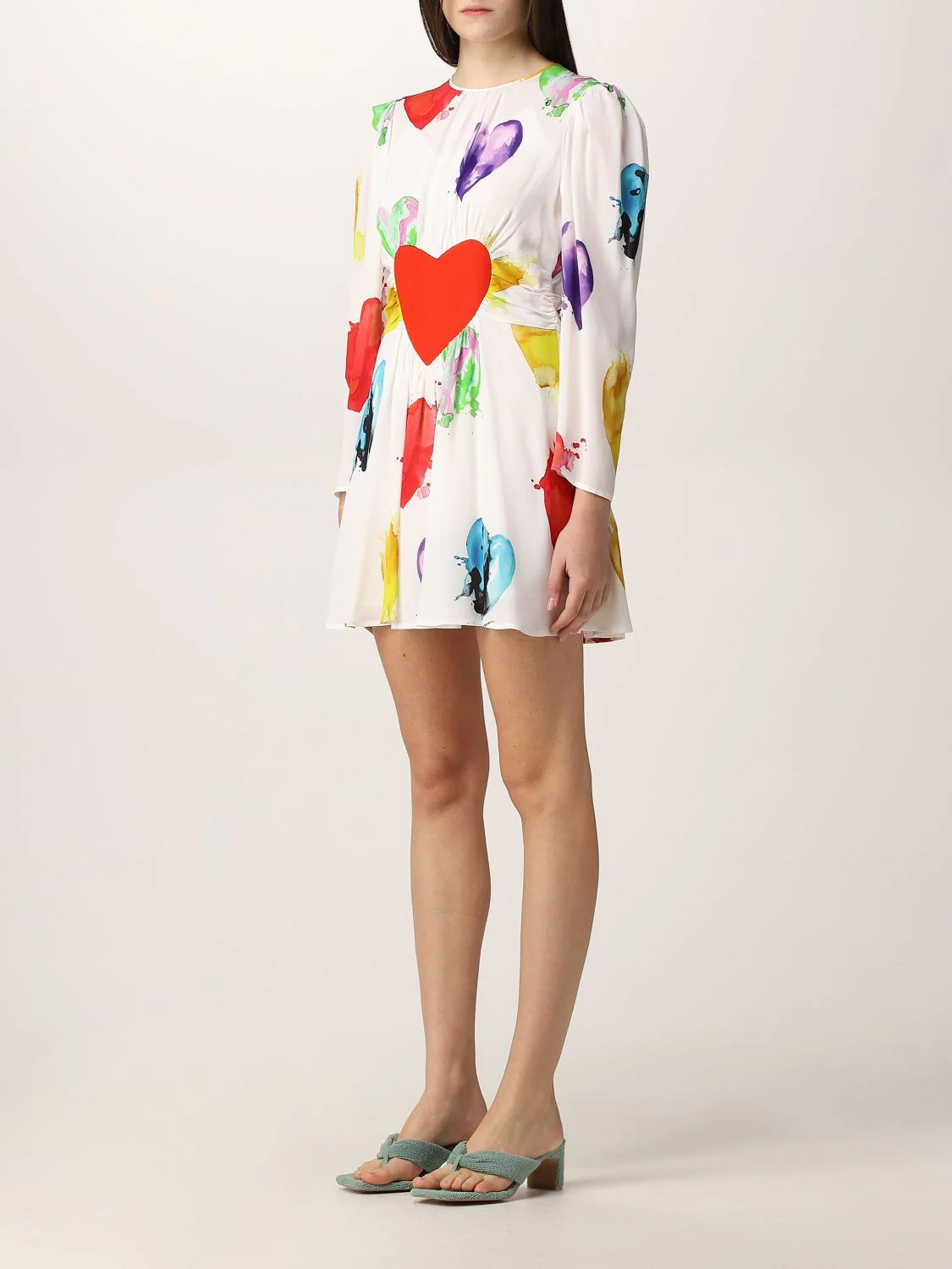 MSGM - Heart Print Mini Dress - Image 7