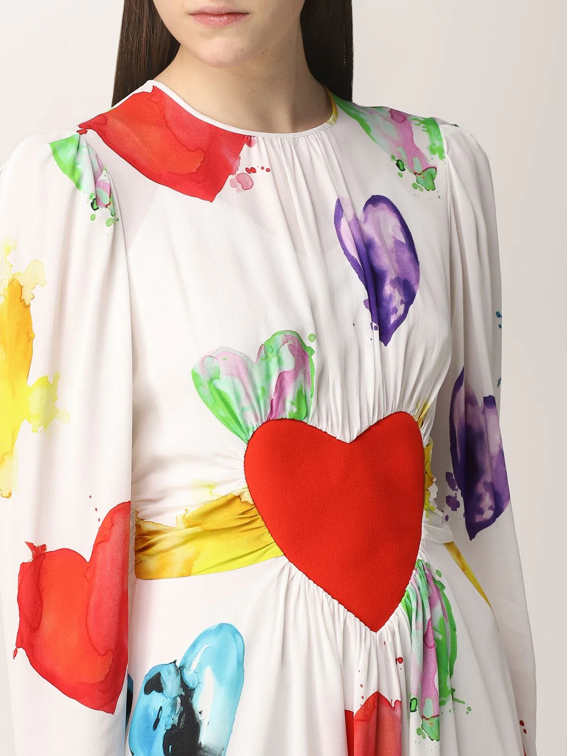 MSGM - Heart Print Mini Dress - Image 8