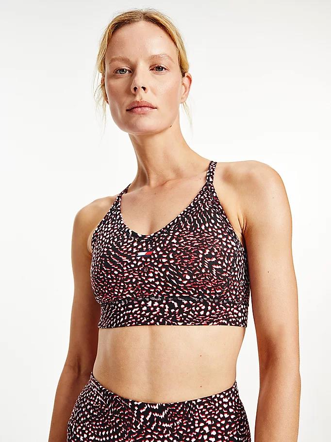 Tommy hilfiger - sport low support printed racerback bra
 - women - Image 3