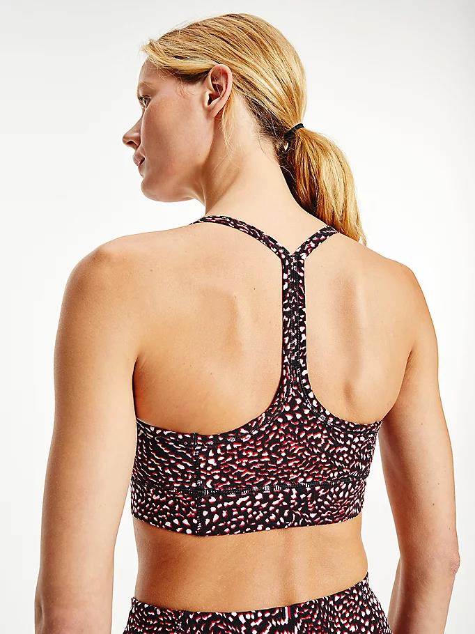 Tommy hilfiger - sport low support printed racerback bra
 - women - Image 4