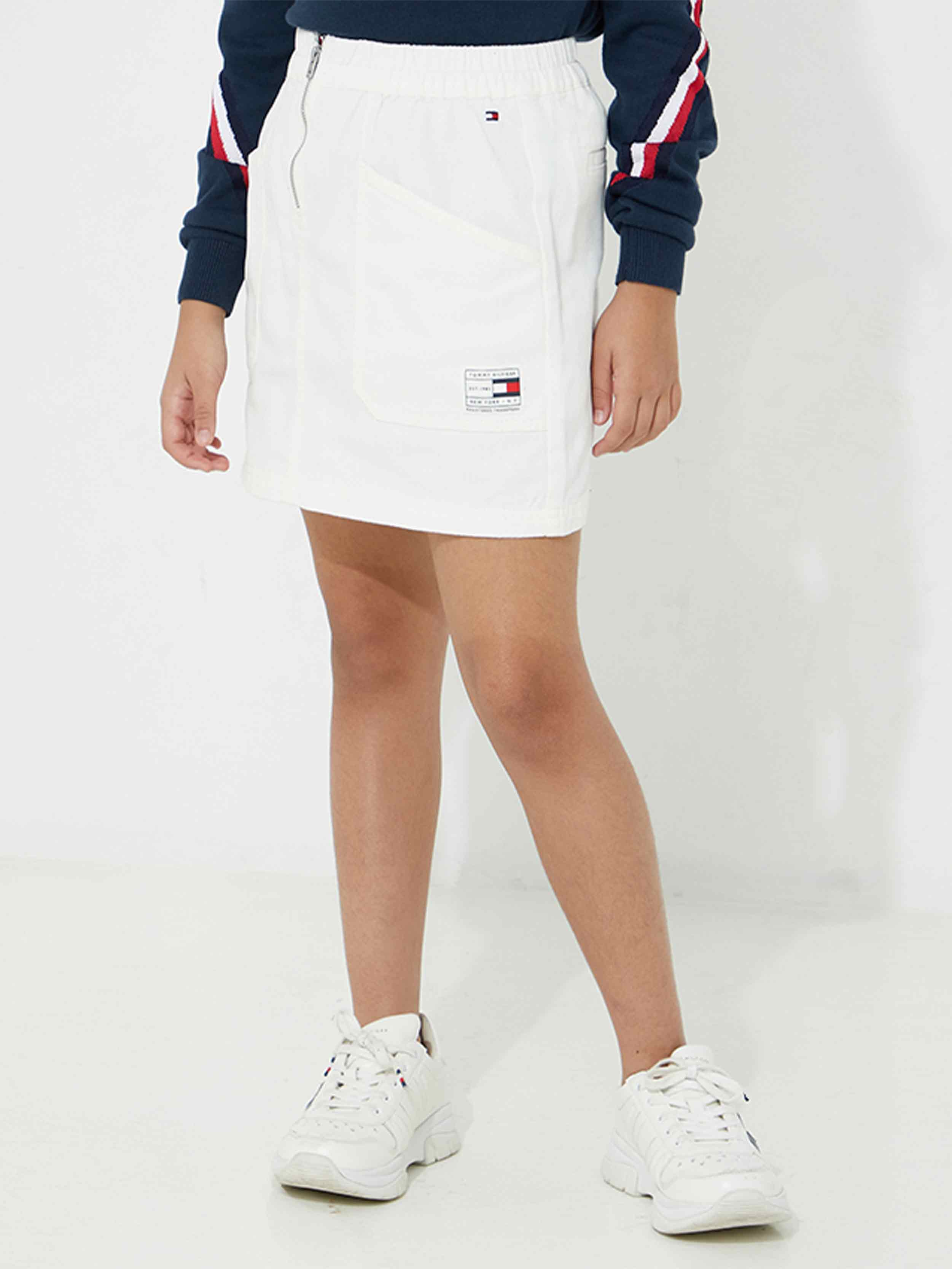 Tommy Hilfiger - Girls' Organic Cotton Utility Zip Skirt - Image 2