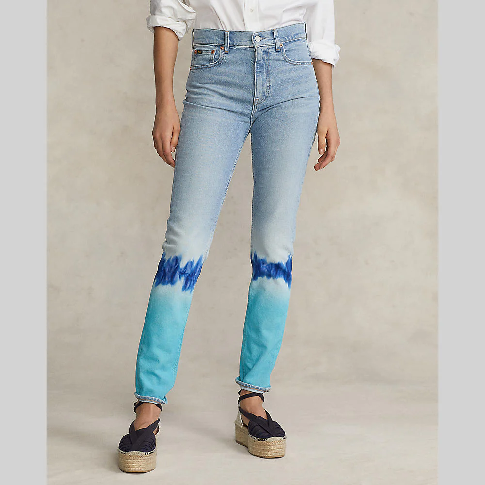 Polo Ralph Lauren -  Tie-Dye High Rise Skinny Jeans - Image 2