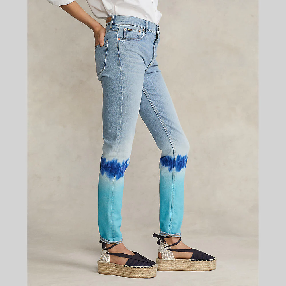 Polo Ralph Lauren -  Tie-Dye High Rise Skinny Jeans - Image 7