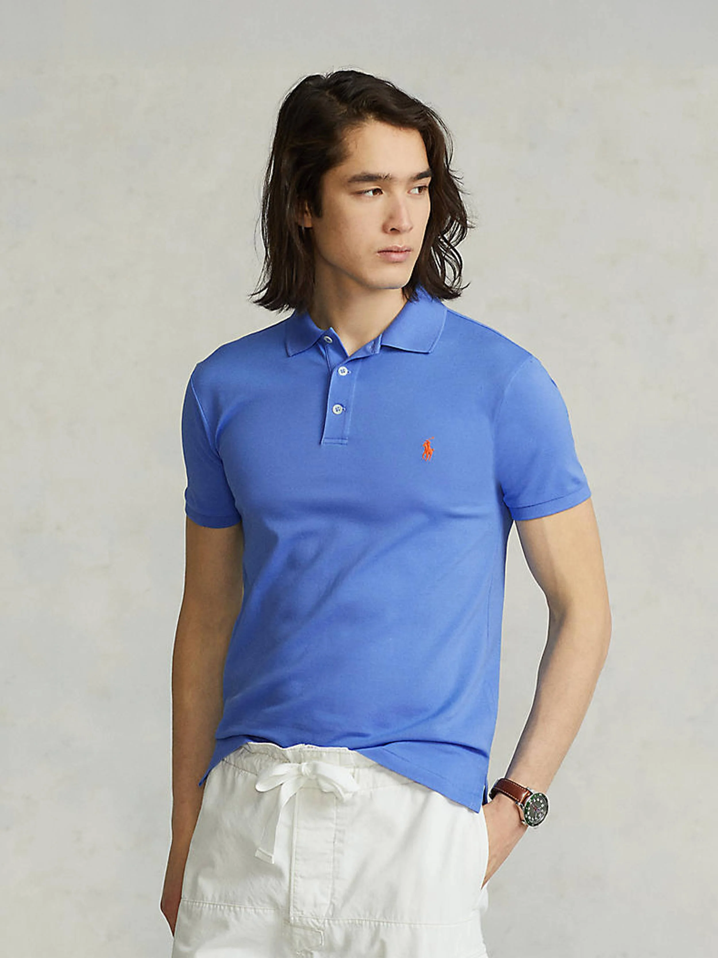 Polo Ralph Lauren - Men's Slim Fit Stretch Mesh Polo Shirt - Image 4