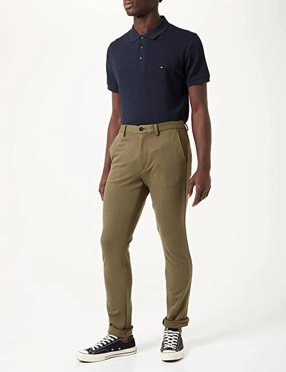 Tommy Hilfiger - Men's Bleecker Slim Fit Jersey Chinos - Image 6