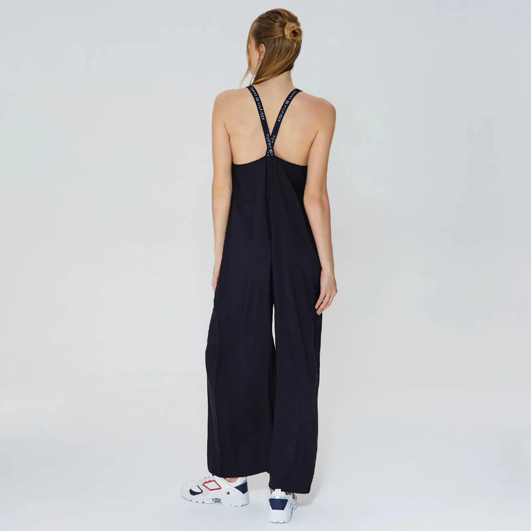 Tommy Hilfiger - Women's Logo Crossover Strap V-Neck Jumpsuit - Image 3