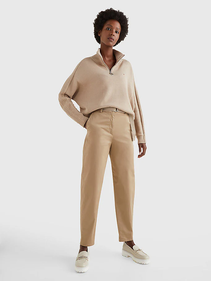Tommy hilfiger - belted waist tapered leg chinos
 - women - Image 5