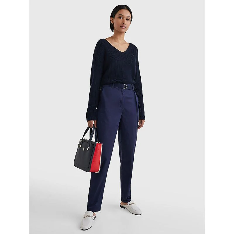 Tommy hilfiger - belted waist tapered leg chinos
 - women - Image 6