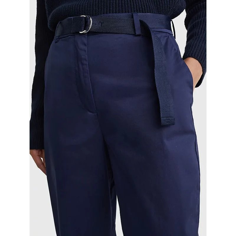 Tommy hilfiger - belted waist tapered leg chinos
 - women - Image 8