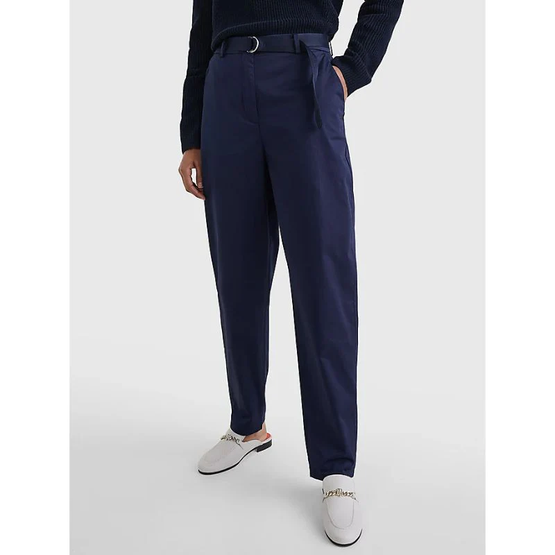 Tommy hilfiger - belted waist tapered leg chinos
 - women - Image 9