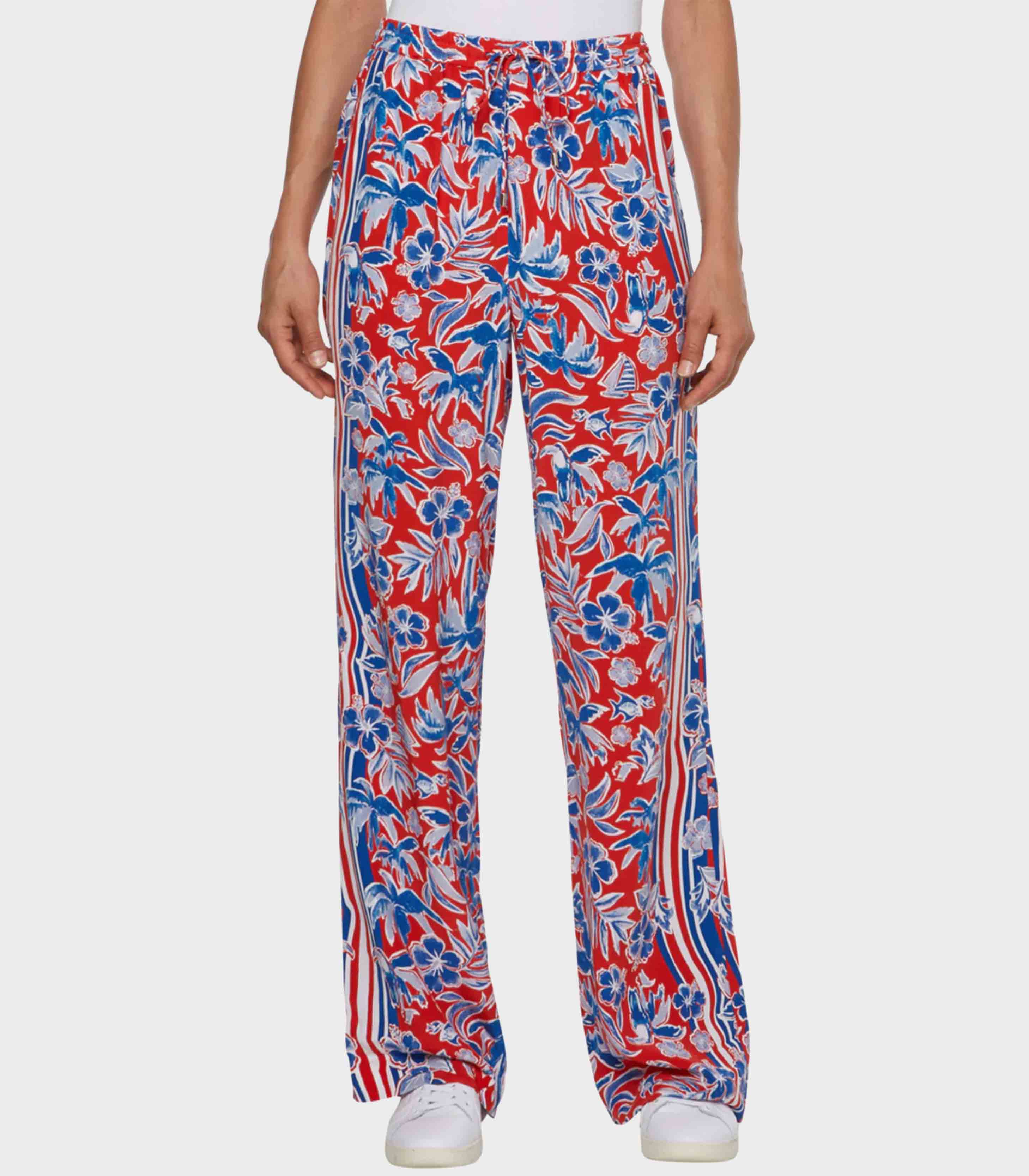 Tommy Hilfiger - Scarf Print Wide Leg Relaxed Trousers - Image 2