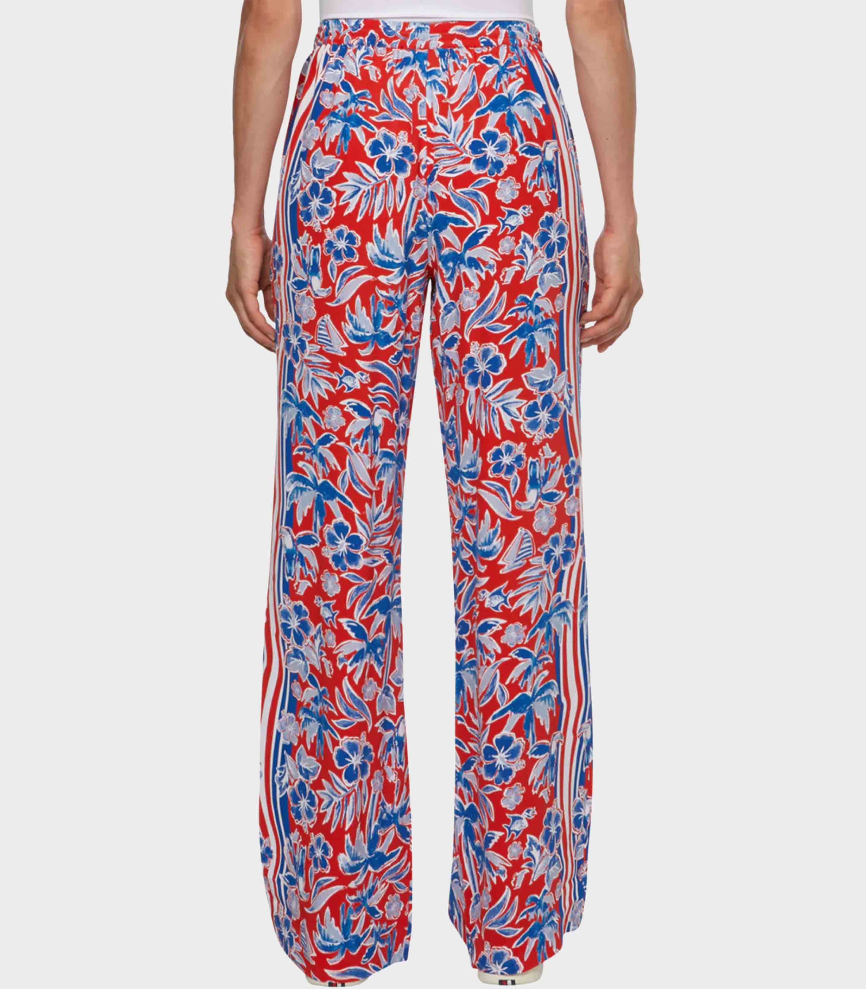 Tommy Hilfiger - Scarf Print Wide Leg Relaxed Trousers - Image 3