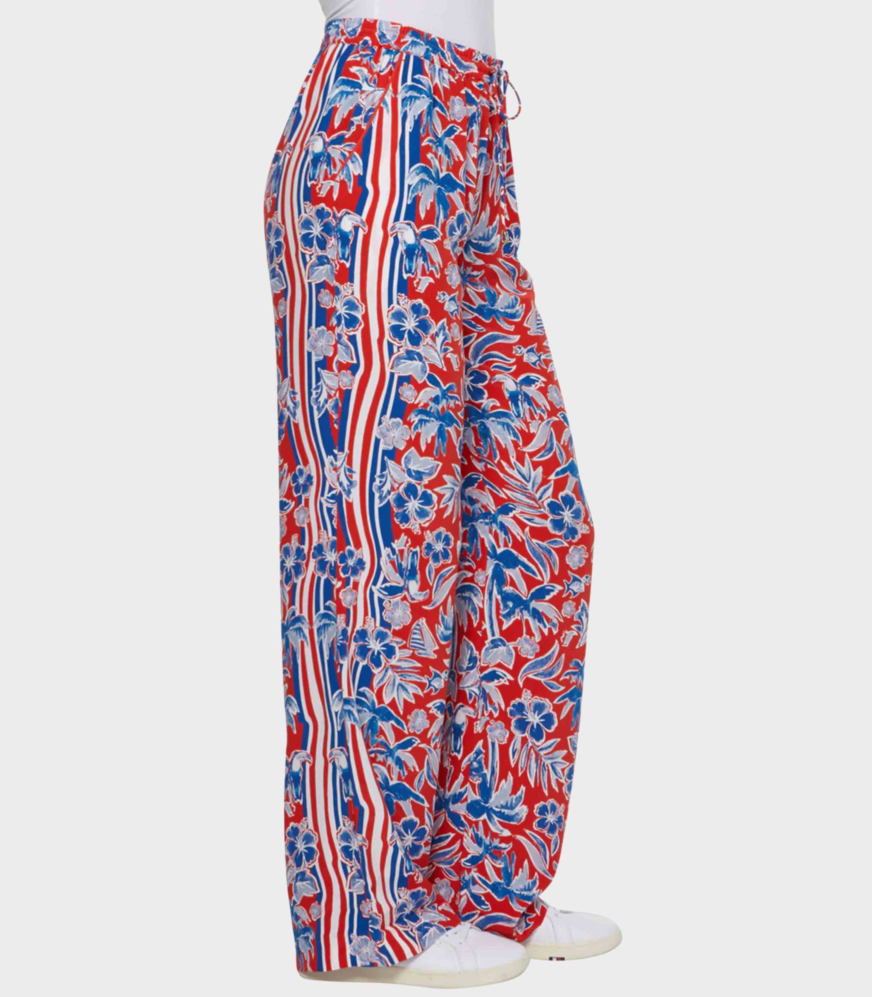 Tommy Hilfiger - Scarf Print Wide Leg Relaxed Trousers - Image 4