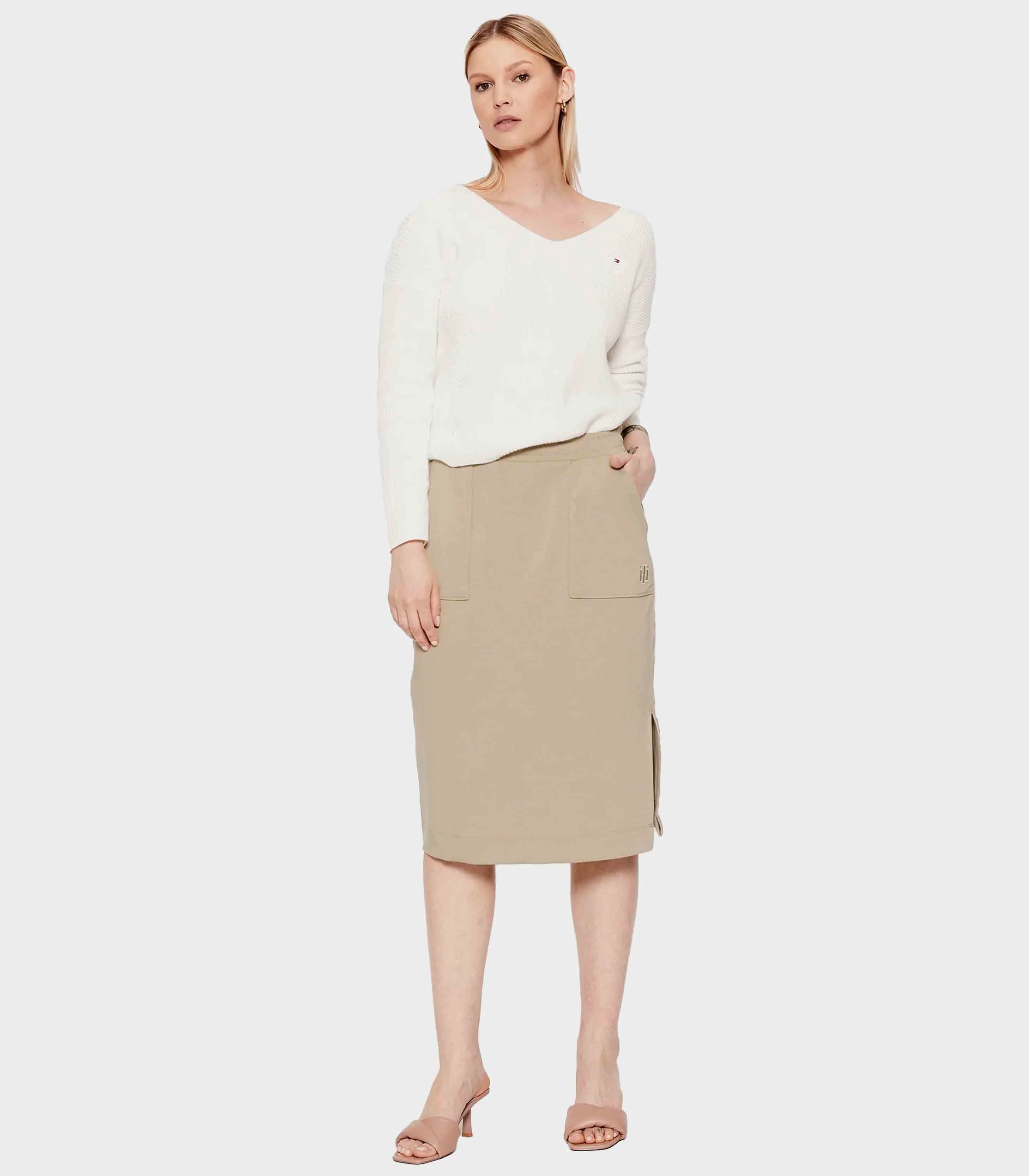 Tommy Hilfiger - Interlock Knee Length Skirt Regular Fit - Image 2