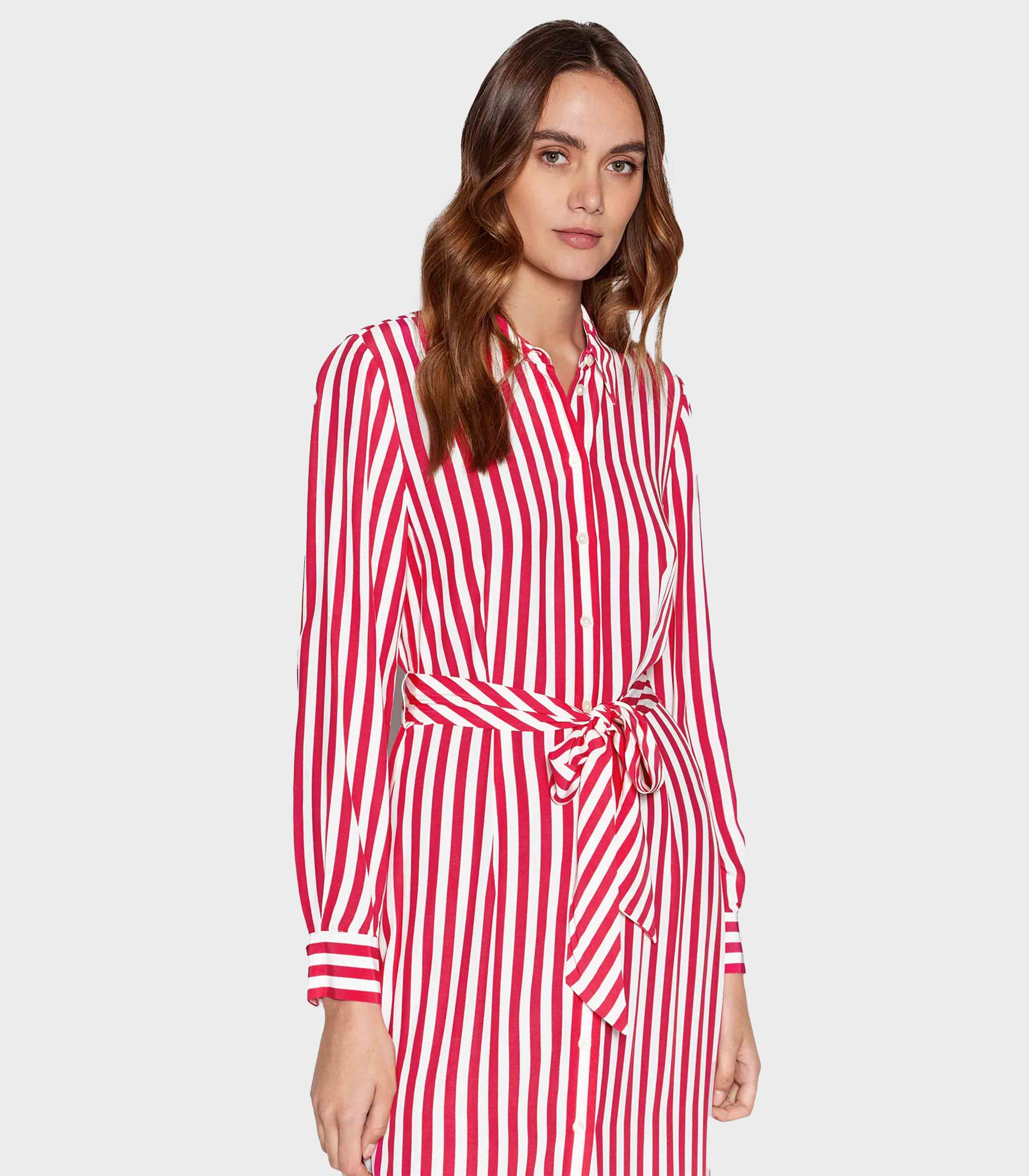 Tommy Hilfiger - Women's Stripe Viscose Shirt Dress - Image 10