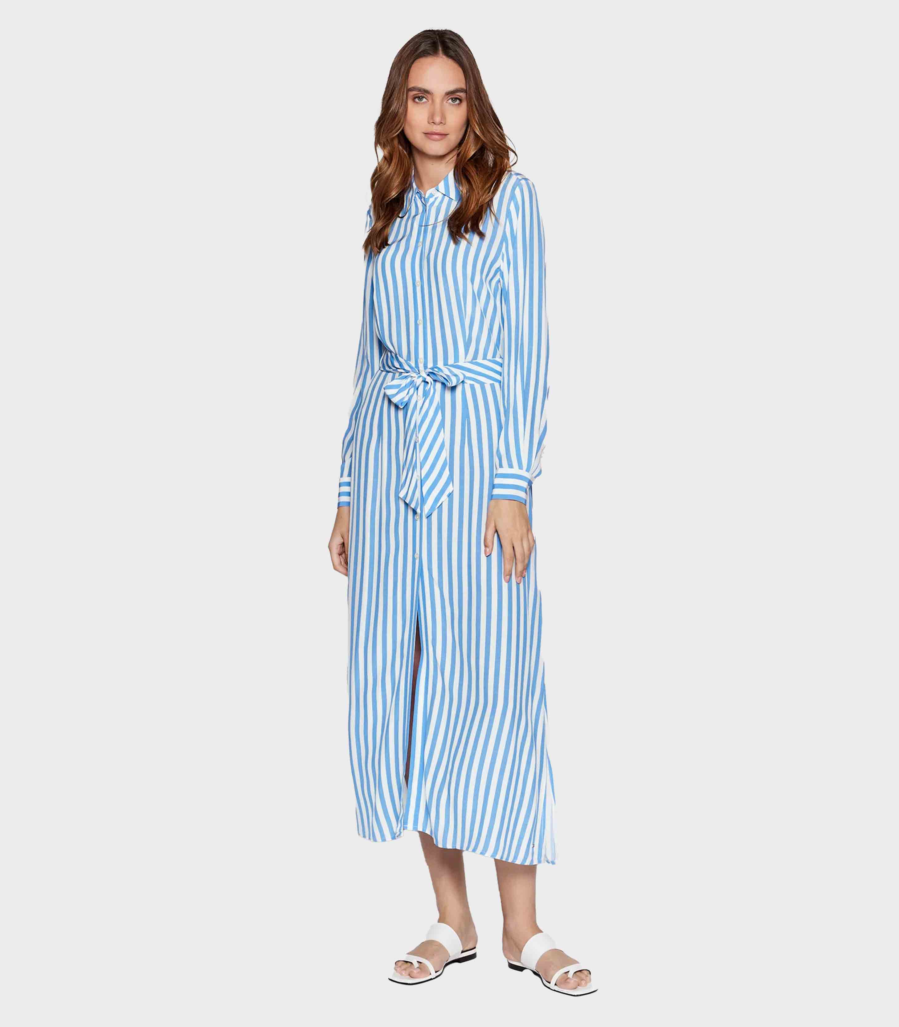 Tommy Hilfiger - Women's Stripe Viscose Shirt Dress - Image 2
