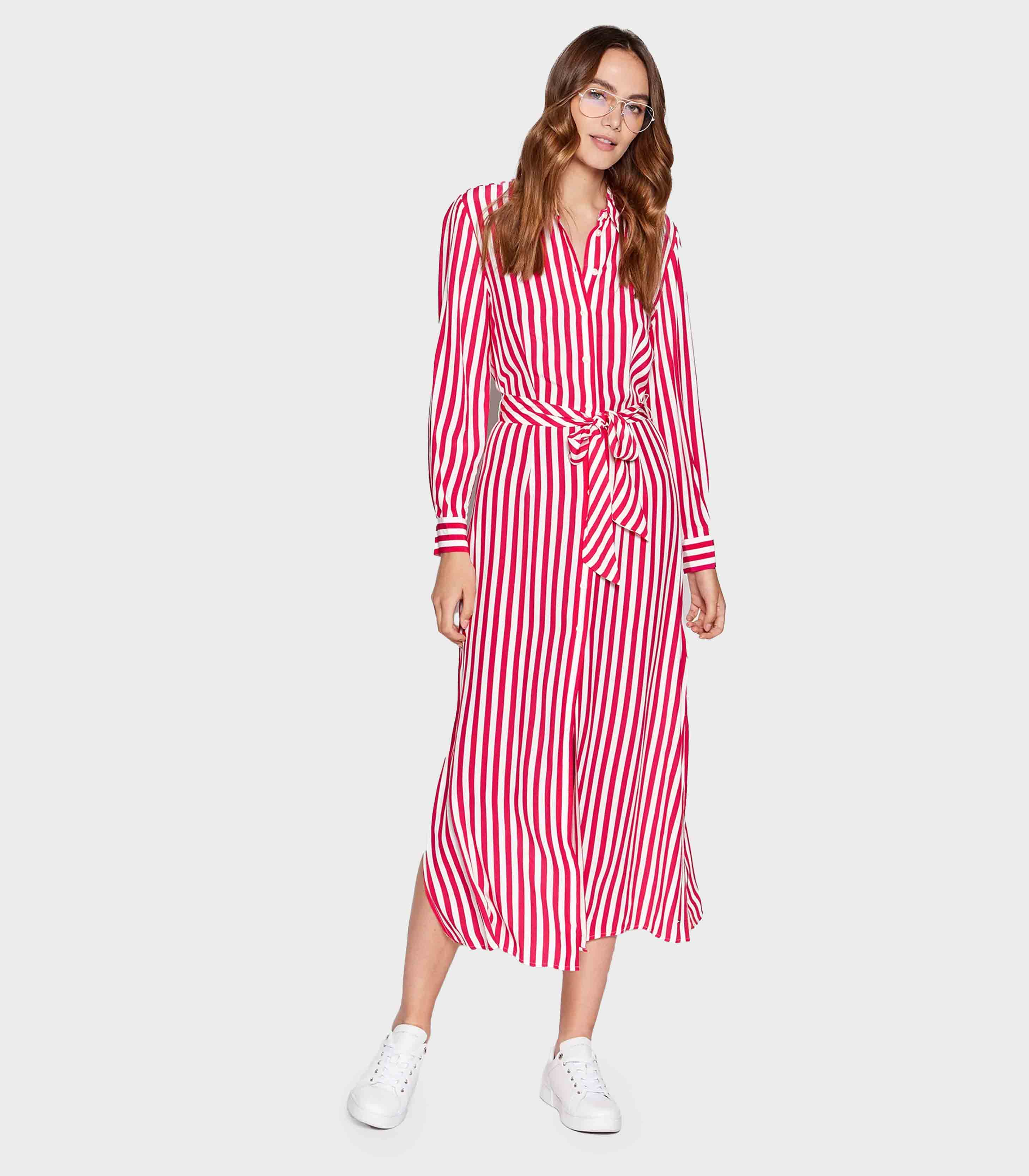 Tommy Hilfiger - Women's Stripe Viscose Shirt Dress - Image 8