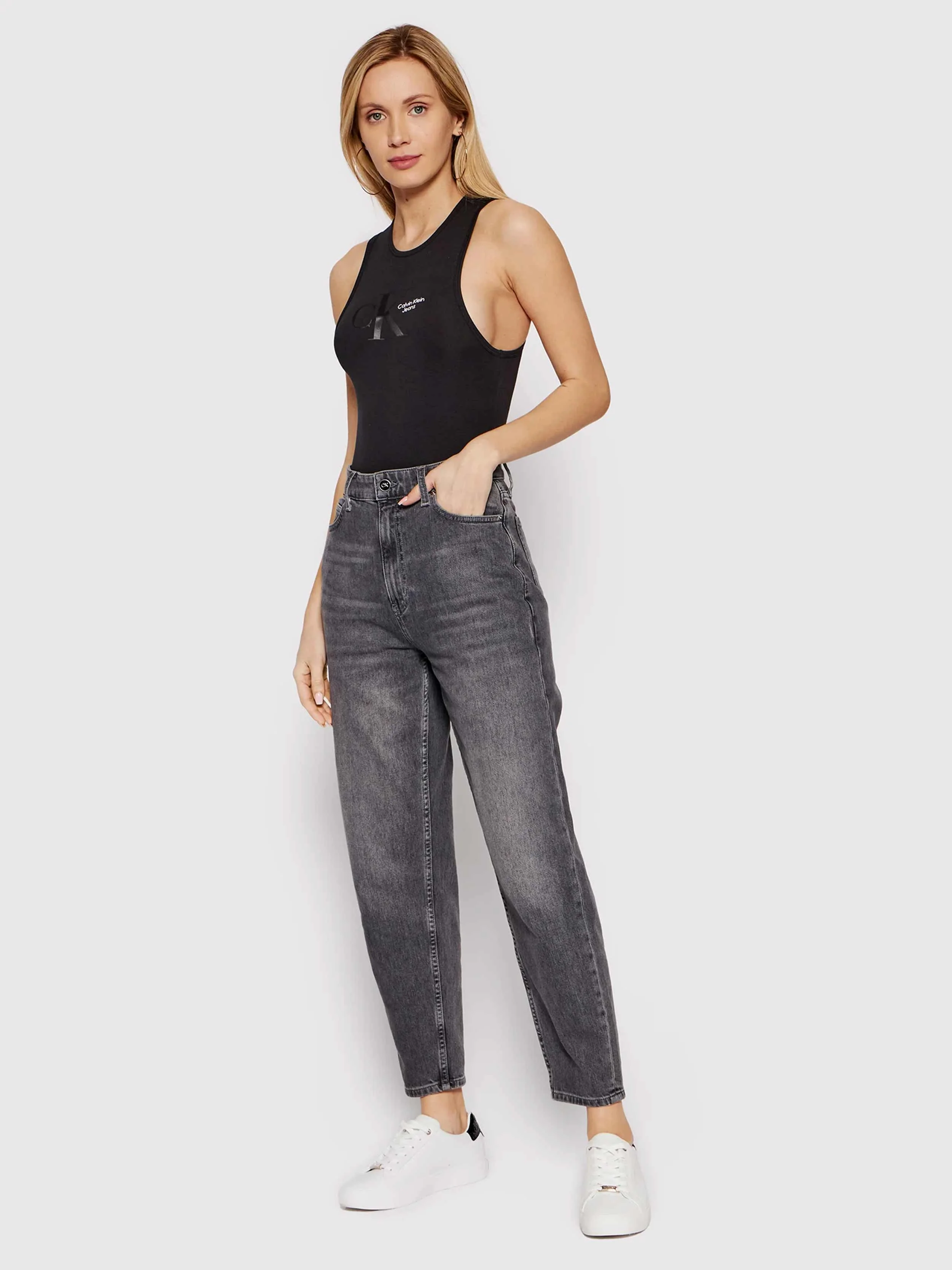 Calvin Klein Jeans - Women's Monogram Bodysuit Slim Fit - Image 2