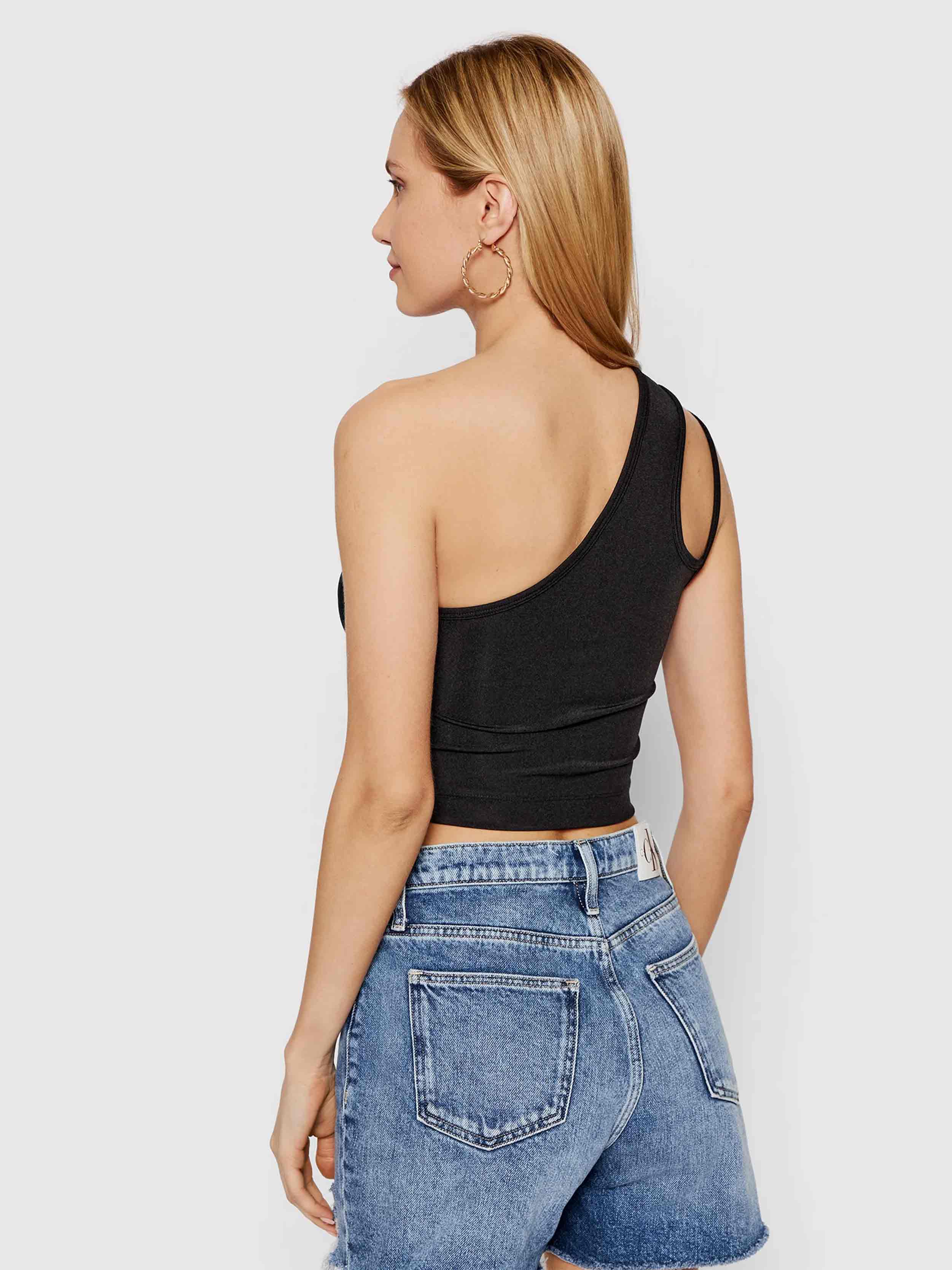 Calvin Klein Jeans - Women's One Shoulder Top Slim Fit - Image 4