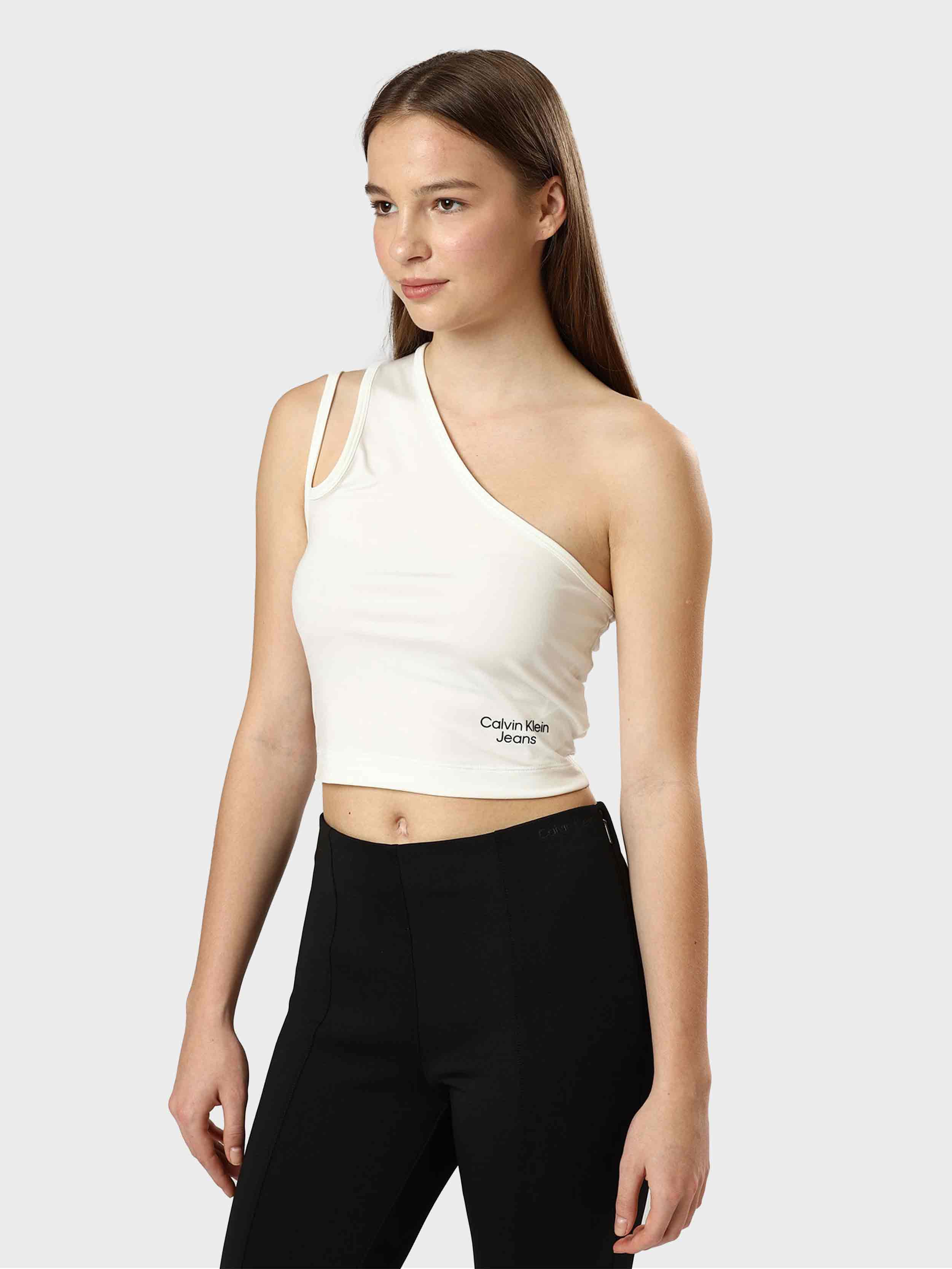 Calvin Klein Jeans - Women's One Shoulder Top Slim Fit - Image 7
