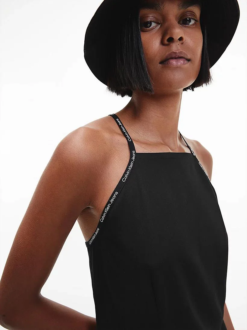 Calvin Klein Jeans - Repeat Logo Strappy Dress - Image 4