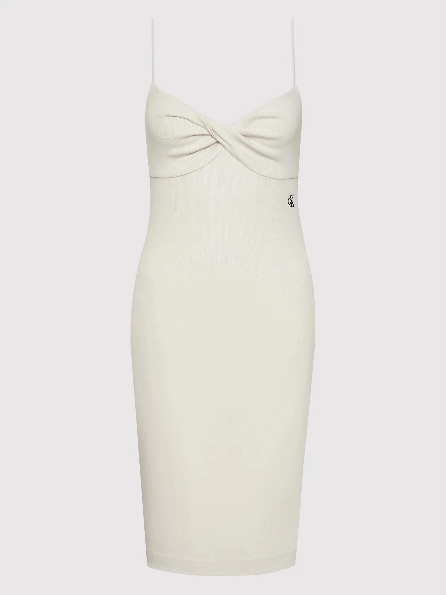 Calvin Klein Jeans - strappy twisted rib dress - women - Image 2