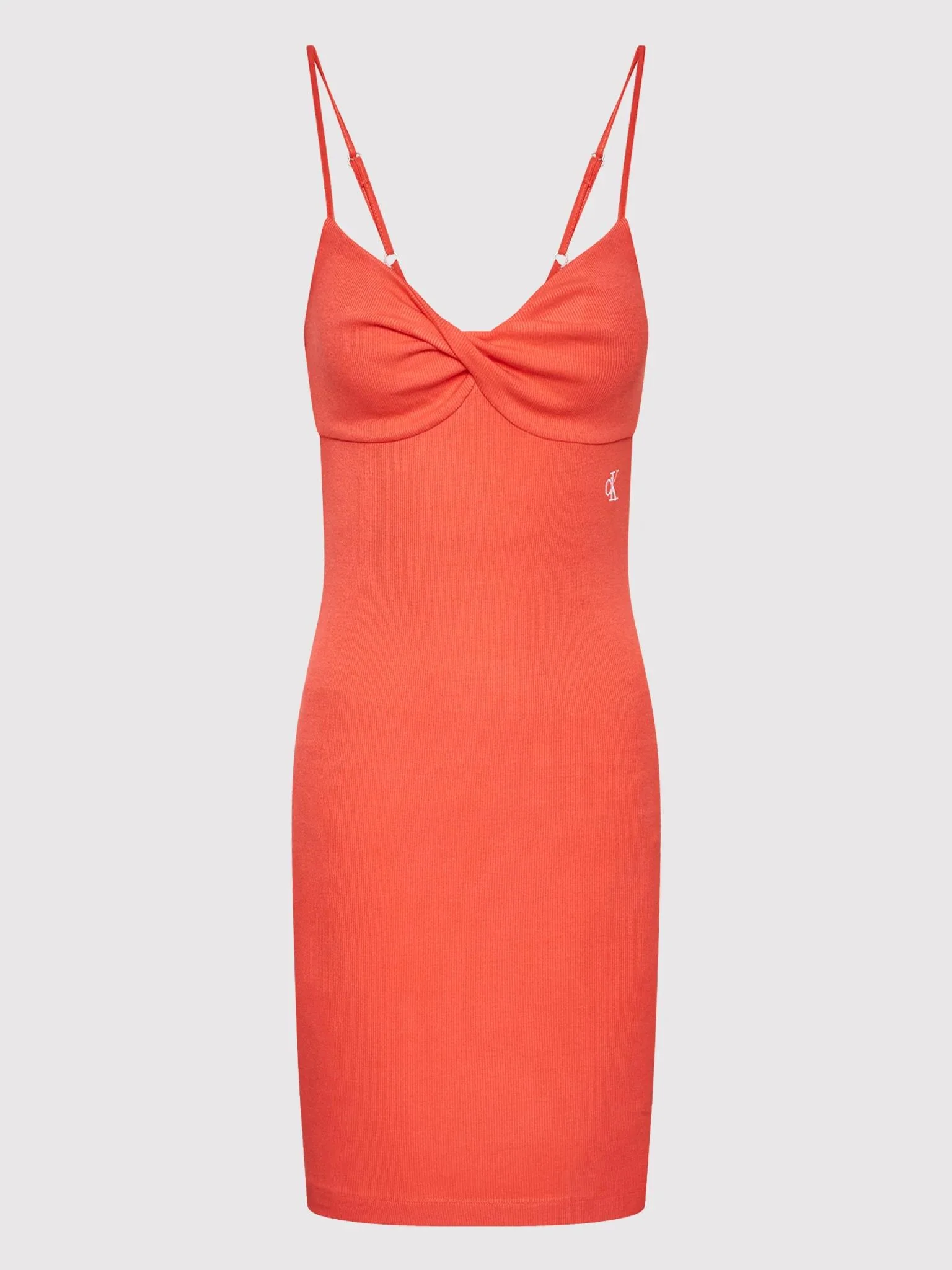 Calvin Klein Jeans - strappy twisted rib dress - women - Image 6