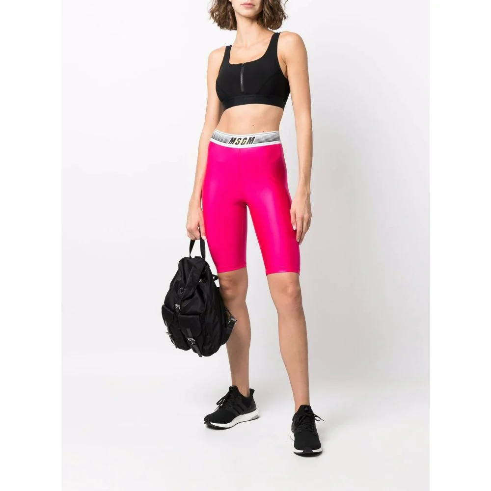 MSGM - Logo-Waist Cycling Shorts - Image 2