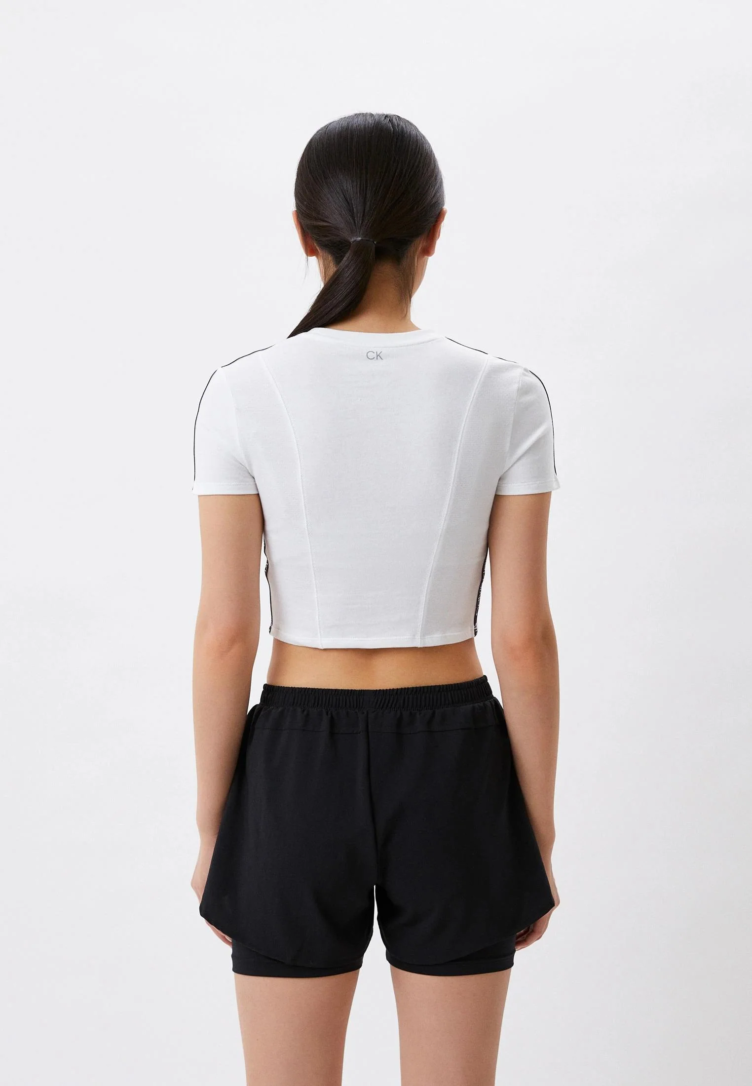 Calvin klein - performance short sleeve cropped t-shirt
 - women - Image 2