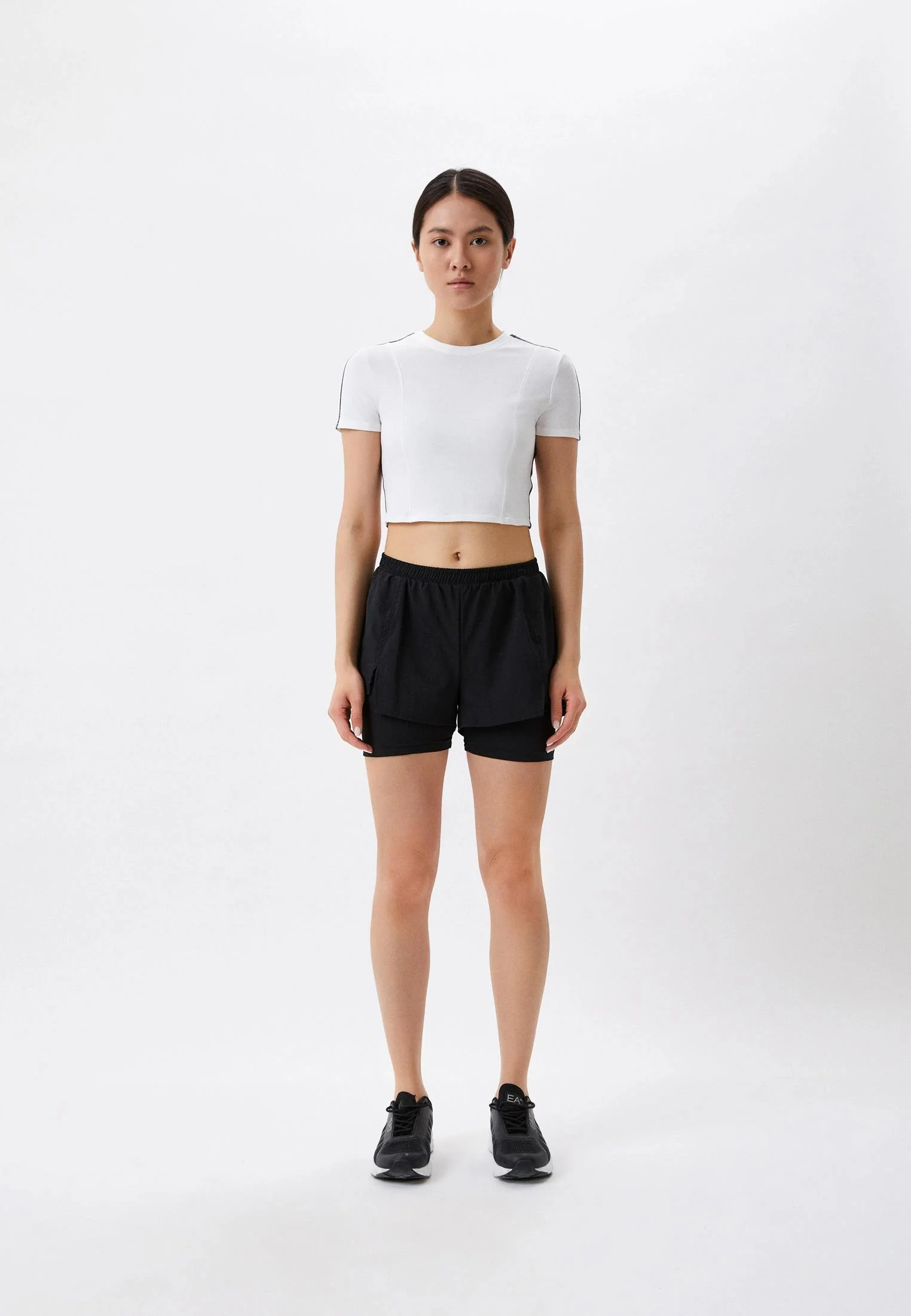 Calvin klein - performance short sleeve cropped t-shirt
 - women - Image 3