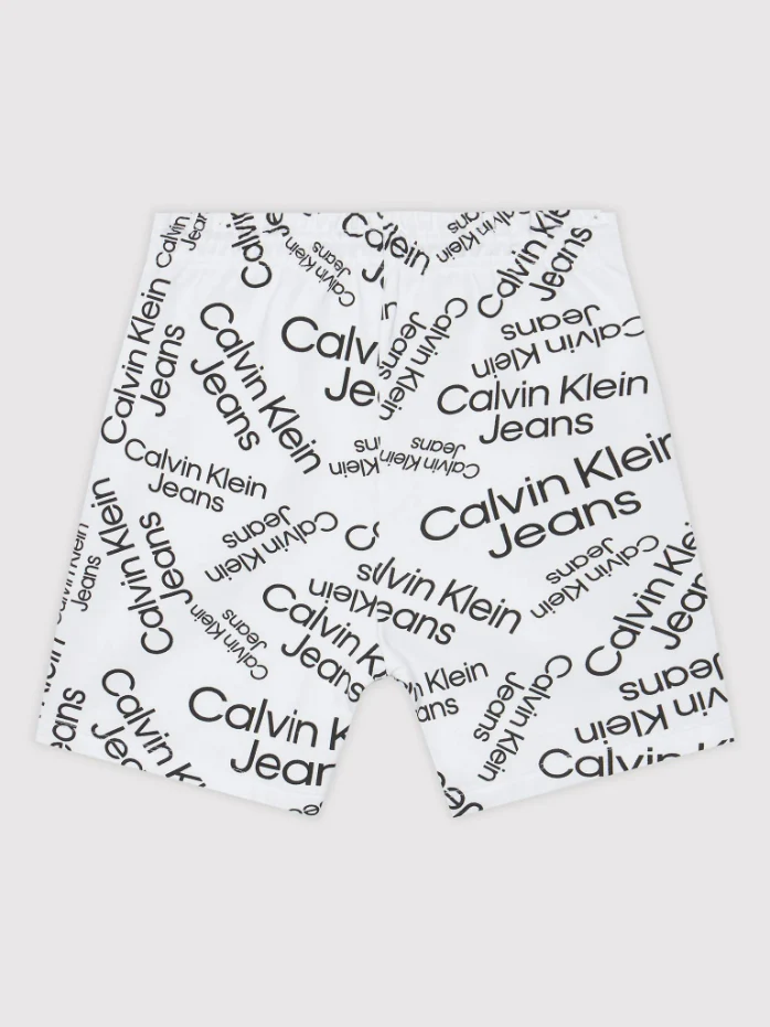 Calvin Klein  - Boys -  Stacked Aop Logo Relaxed Shorts - Image 3
