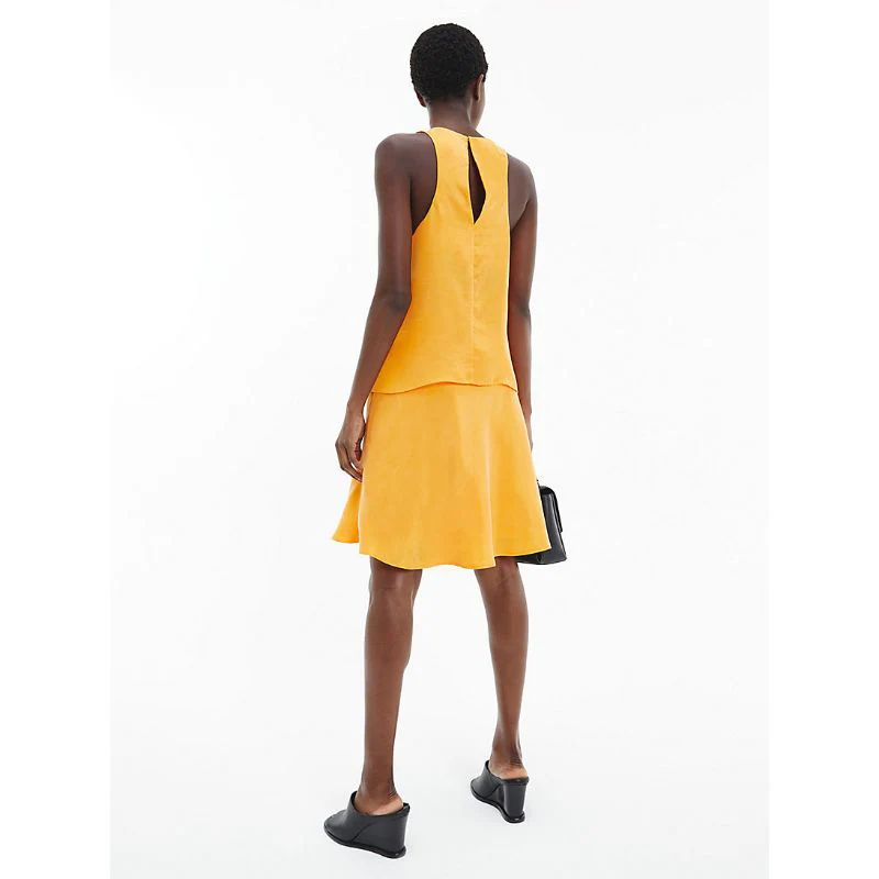 Calvin Klein - Satin Twill Sleeveless Top - Image 5