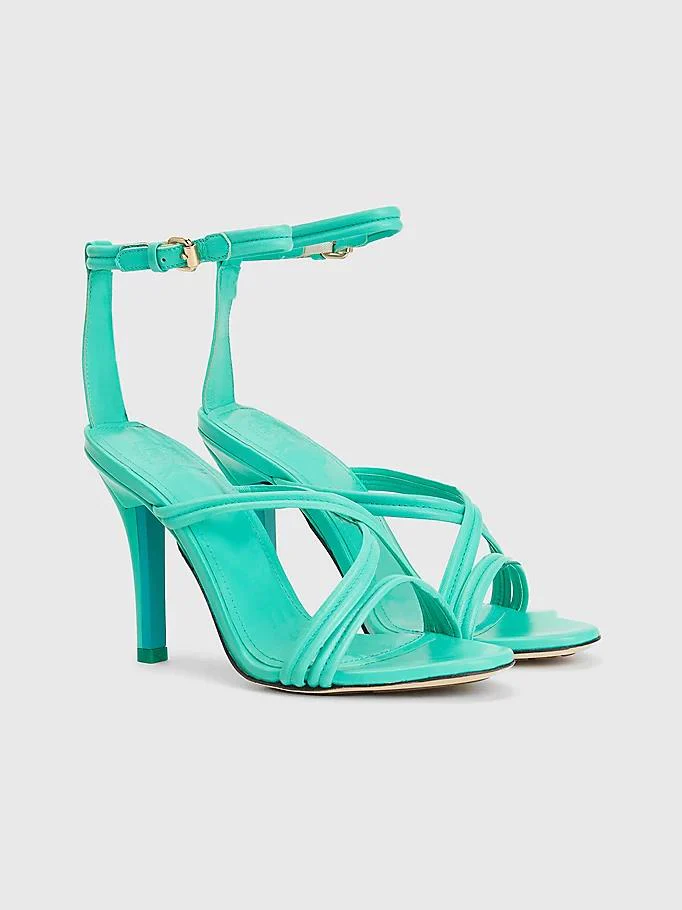 Tommy hilfiger - crest high heel strap leather sandals
 - women - Image 10