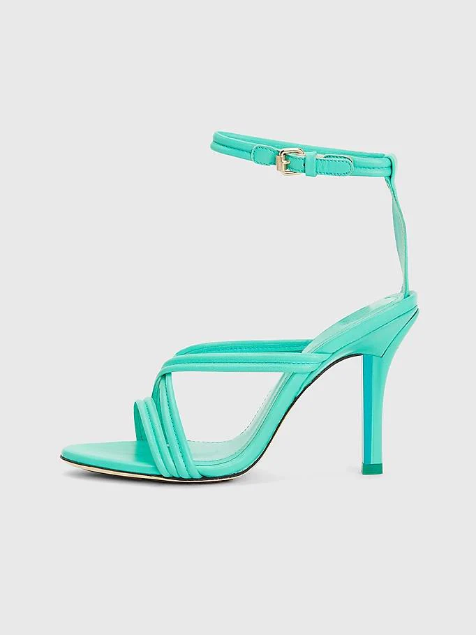 Tommy hilfiger - crest high heel strap leather sandals
 - women - Image 2