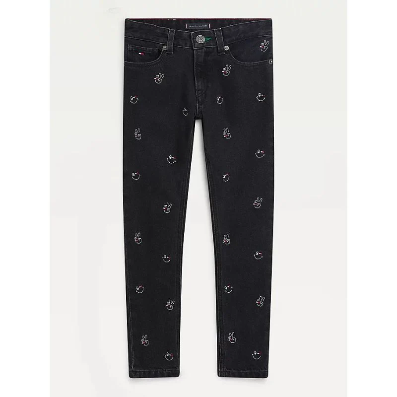 Tommy hilfiger  - Boys -  spencer slim tapered embroidery jeans - Image 2