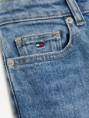 Tommy Hilfiger - Girls High Rise Tapered Jeans - Image 3