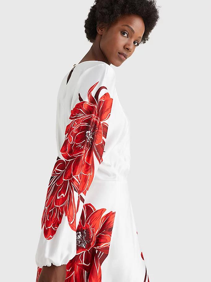 Tommy Hilfiger - Silky Floral Print Midi Dress Regular Fit - Image 5