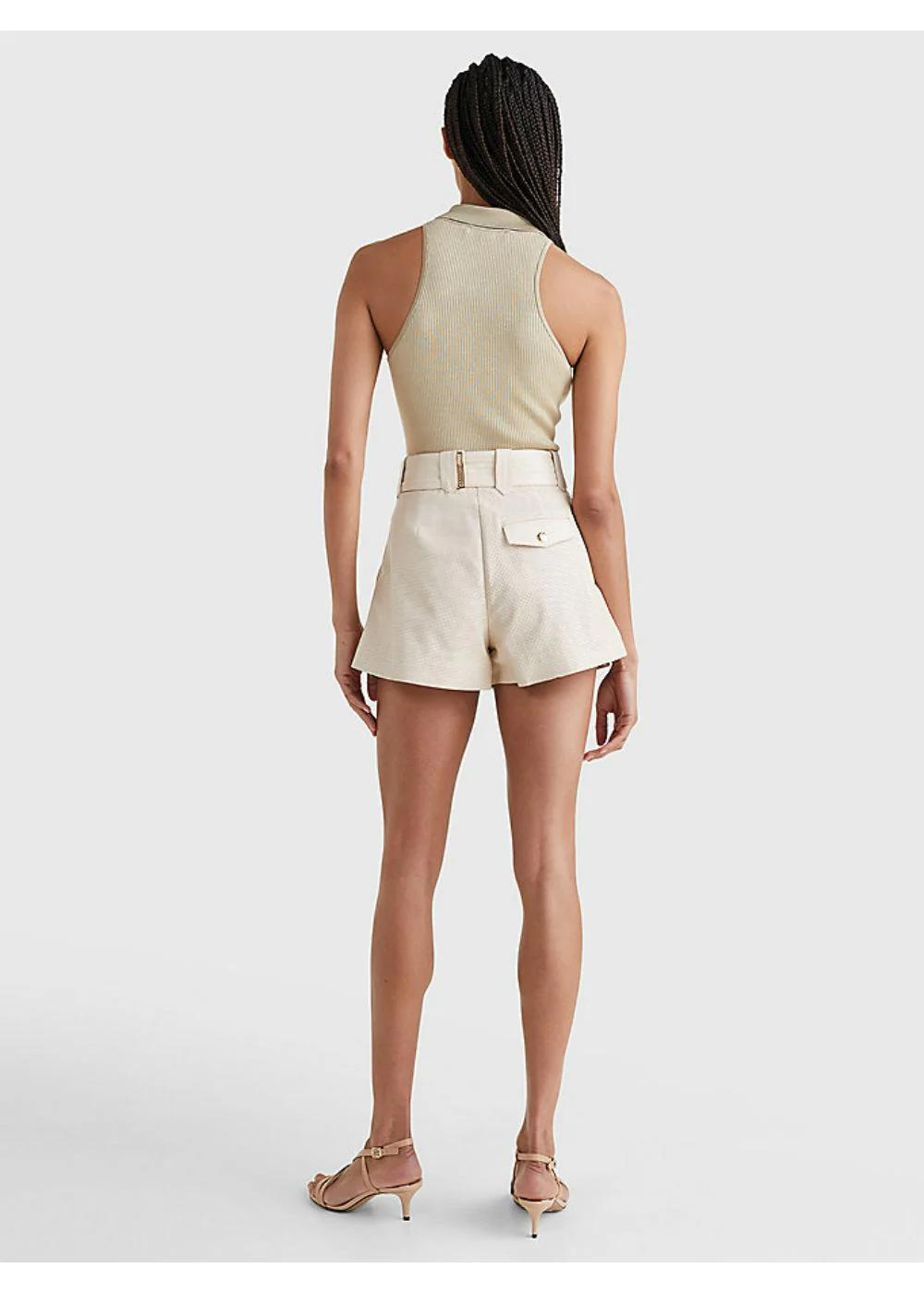 Tommy hilfiger - perforated leather utility shorts
- women - Image 3