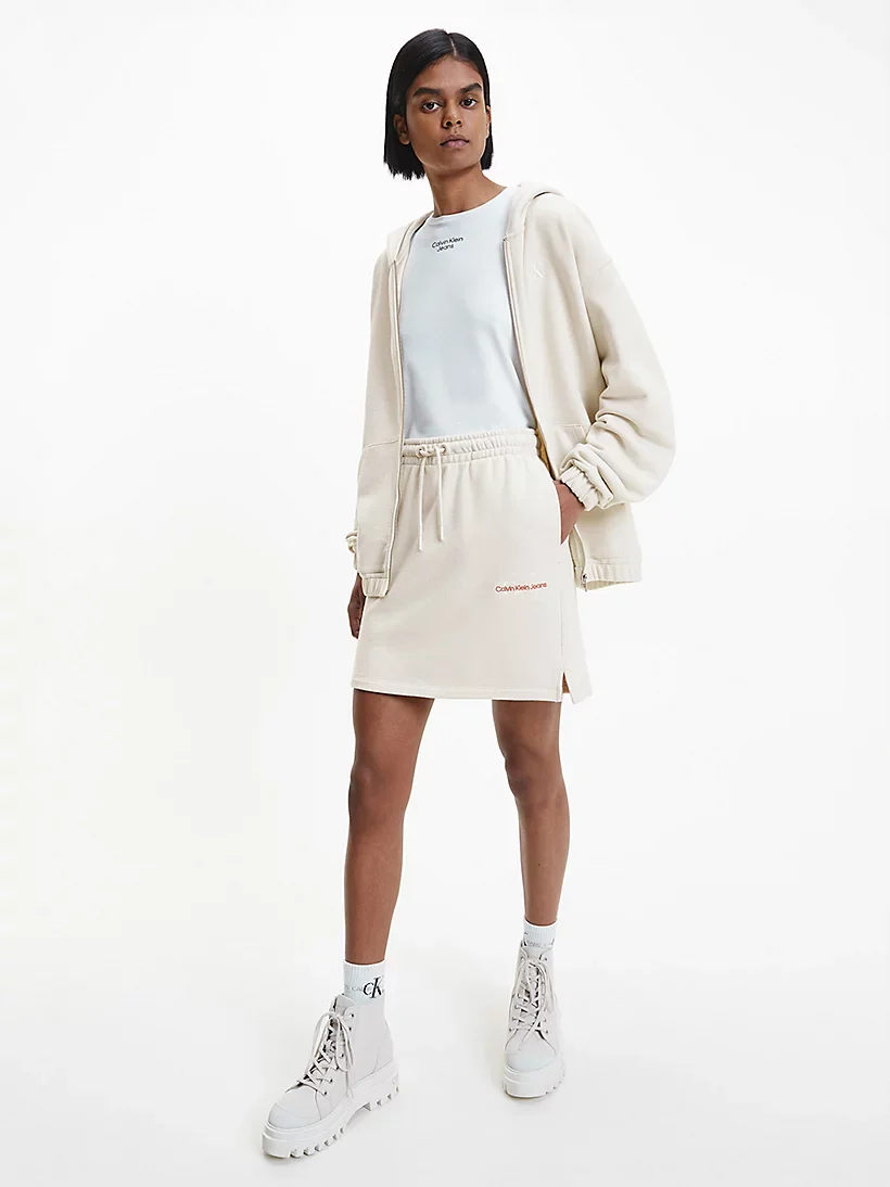 Calvin Klein Jeans - Cotton Terry Mini Skirt Regular Fit - Image 2