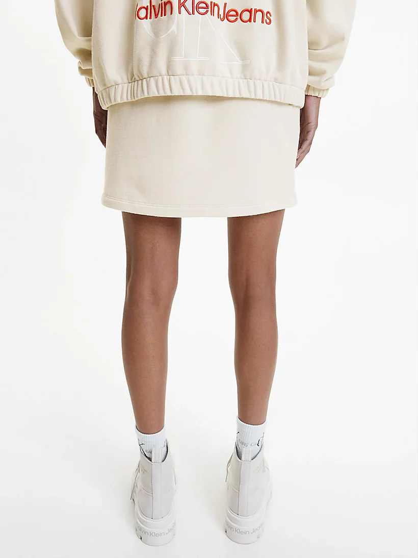 Calvin Klein Jeans - Cotton Terry Mini Skirt Regular Fit - Image 3