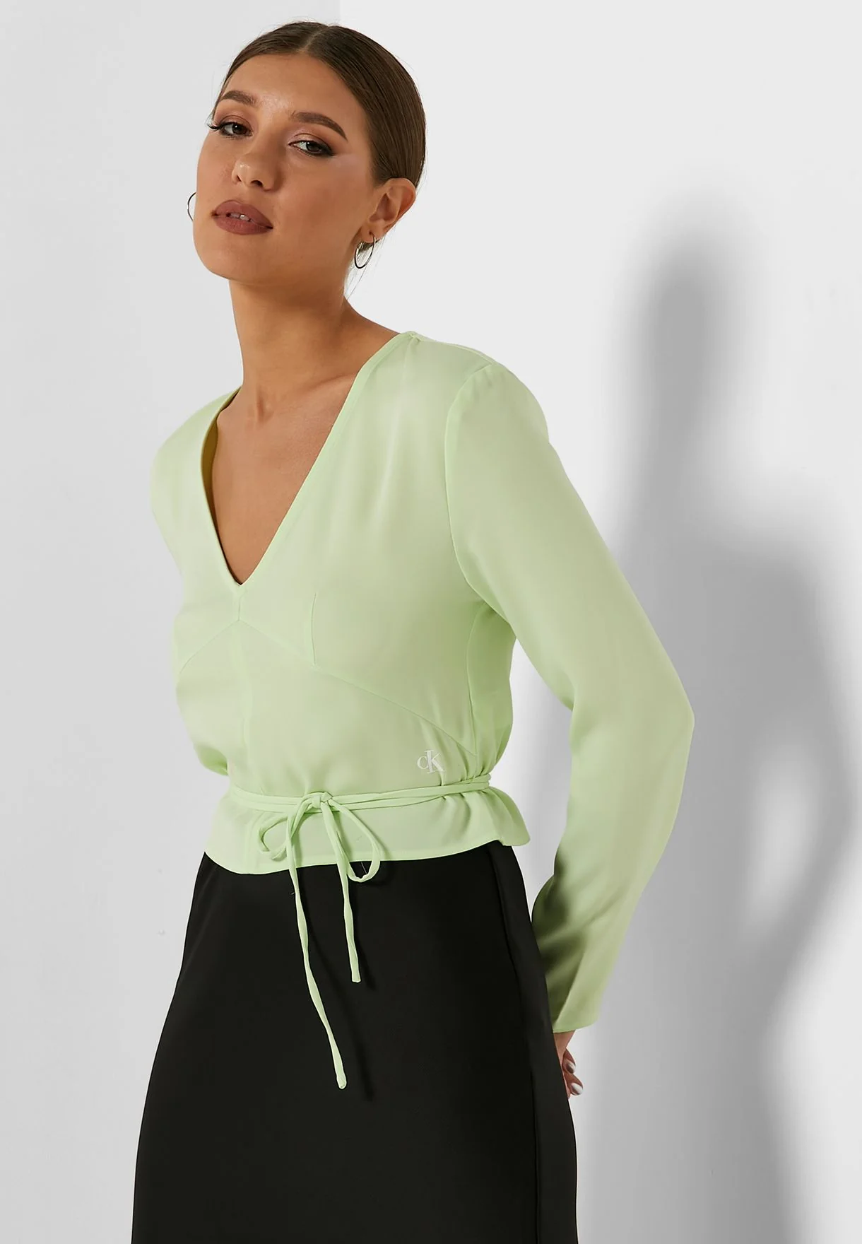 Calvin Klein Jeans - Women's Long Sleeve Wrap Top Regular Fit - Image 9