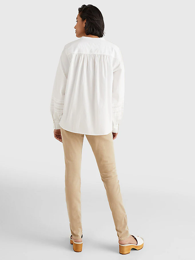 Tommy Hilfiger - Ladder Lace Regular Fit Henley Blouse - Image 10