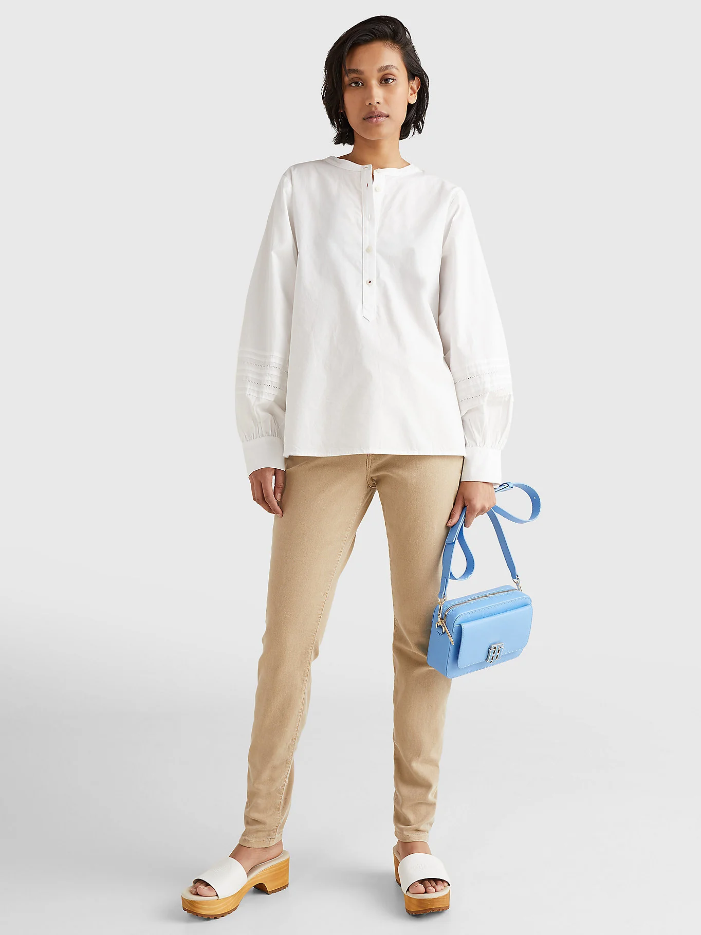 Tommy Hilfiger - Ladder Lace Regular Fit Henley Blouse - Image 12