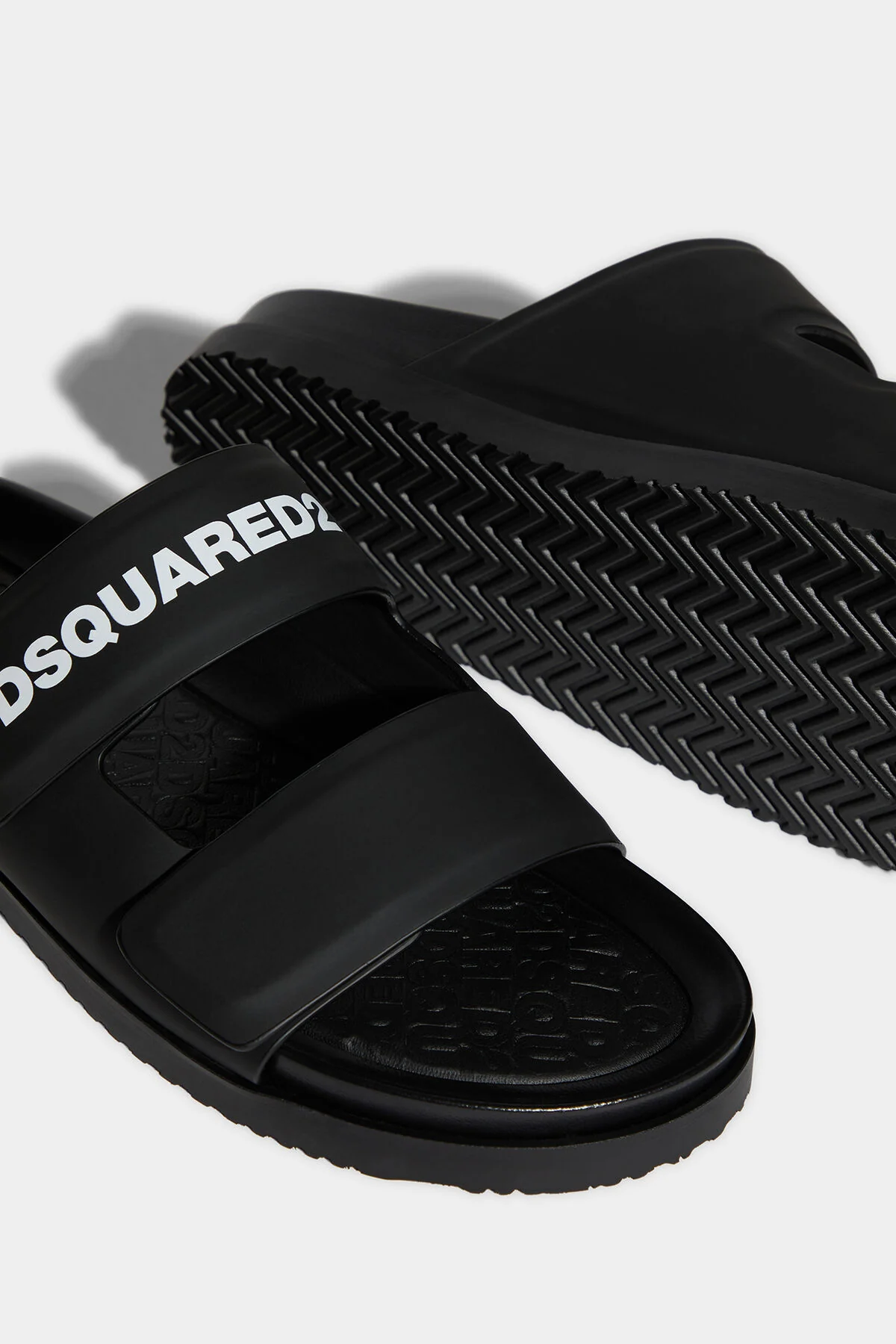 Dsquared2 - Men's Leather Slides With Logo - Image 8