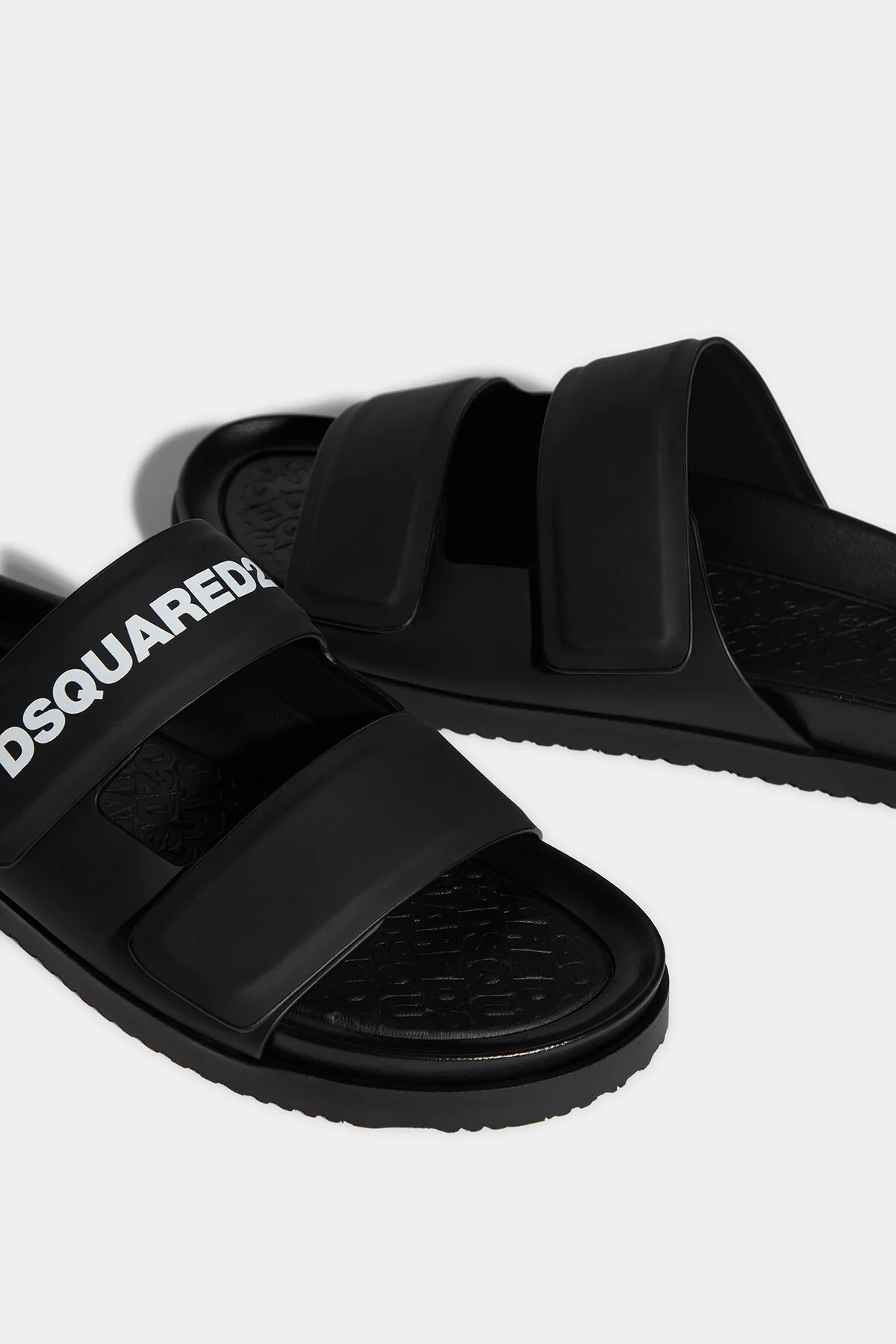 Dsquared2 - Men's Leather Slides With Logo - Image 9