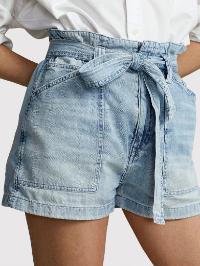 Polo Ralph Lauren - Women's Belted  Denim Short - Image 5